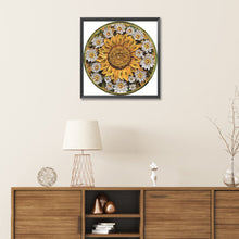 Load image into Gallery viewer, Diamond Painting - Partial Special Shaped - Round brand sunflower (30*30CM)
