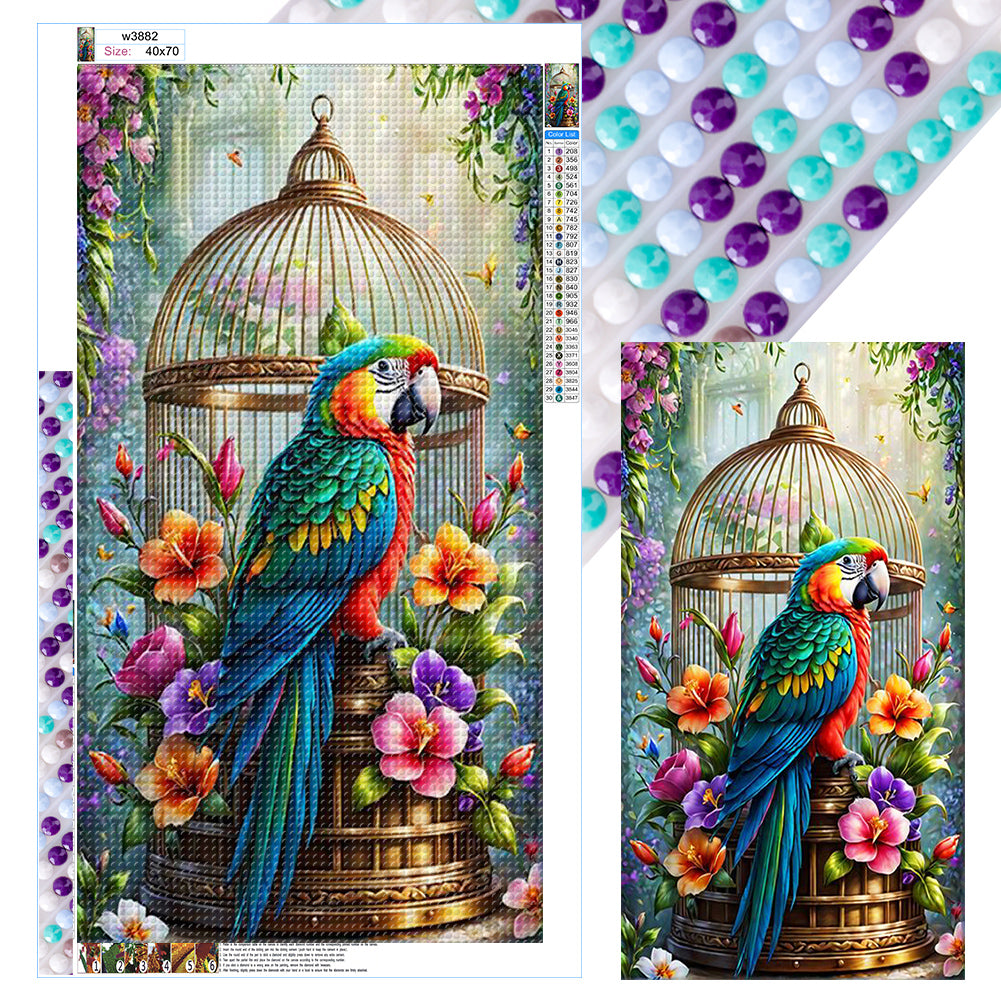 Diamond Painting - Full Round - Parrot (40*70CM)