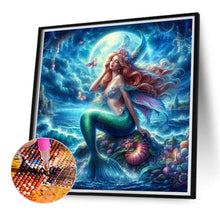 Load image into Gallery viewer, Diamond Painting - Full Round - Mermaid girl (40*40CM)
