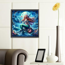 Load image into Gallery viewer, Diamond Painting - Full Round - Mermaid girl (40*40CM)
