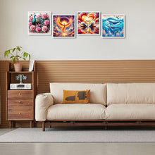 Load image into Gallery viewer, 4pcs Round Diamond Painting Set - Animal series (40*40CM)
