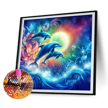 Load image into Gallery viewer, 4pcs Round Diamond Painting Set - Dream animals (40*40CM)
