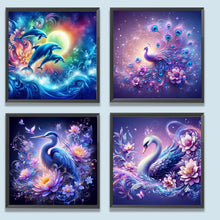 Load image into Gallery viewer, 4pcs Round Diamond Painting Set - Dream animals (40*40CM)
