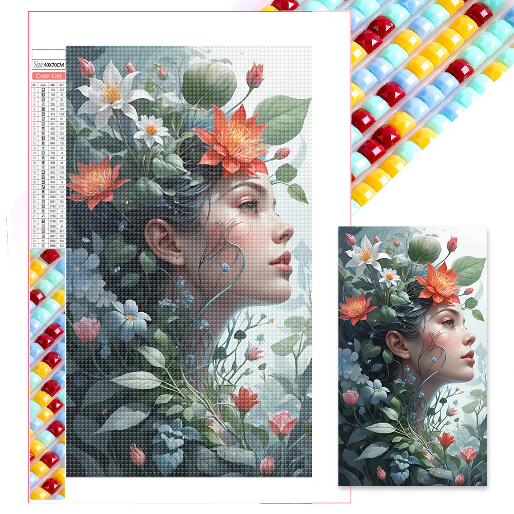 Diamond Painting - Full Square - Flower fairy (40*70CM)