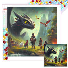 Load image into Gallery viewer, Diamond Painting - Full Square - How to train your dragon (40*40CM)
