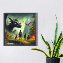 Load image into Gallery viewer, Diamond Painting - Full Square - How to train your dragon (40*40CM)
