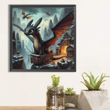 Load image into Gallery viewer, Diamond Painting - Full Square - How to train your dragon (40*40CM)
