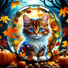 Load image into Gallery viewer, 4pcs Round Diamond Painting Set - Animal series (30*30CM)
