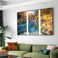 Load image into Gallery viewer, Diamond Painting - Full Round - Clear lake waterfall (90*55CM)
