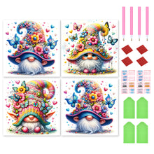 Load image into Gallery viewer, 4pcs Square Diamond Painting Set - Gnome (30*30CM)
