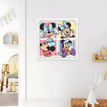 Load image into Gallery viewer, Mickey and Minnie Diamond Art Painting Kits with Frame for Kids Ages 4-8-12
