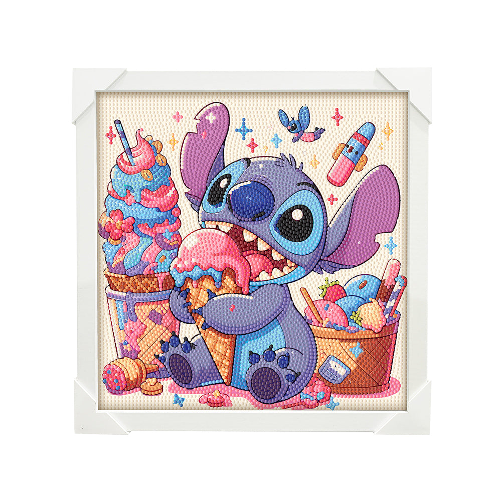 Stitch Diamond Art Painting Kits with Frame for Kids Ages 4-8-12 Art Crafts