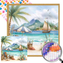 Load image into Gallery viewer, AB Diamond Painting - Full Round - Beach vacation (40*40CM)
