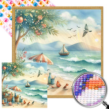 Load image into Gallery viewer, AB Diamond Painting - Full Round - Beach leisure sunset (40*40CM)
