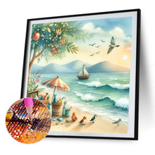 Load image into Gallery viewer, AB Diamond Painting - Full Round - Beach leisure sunset (40*40CM)
