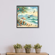 Load image into Gallery viewer, AB Diamond Painting - Full Round - Beach leisure sunset (40*40CM)
