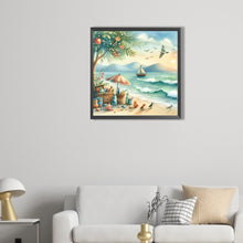 Load image into Gallery viewer, AB Diamond Painting - Full Round - Beach leisure sunset (40*40CM)

