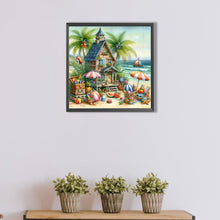 Load image into Gallery viewer, AB Diamond Painting - Full Round - Beach hut (40*40CM)
