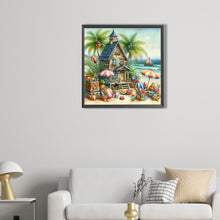 Load image into Gallery viewer, AB Diamond Painting - Full Round - Beach hut (40*40CM)
