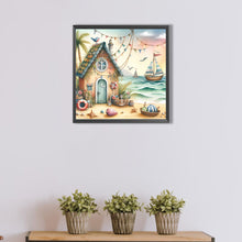 Load image into Gallery viewer, AB Diamond Painting - Full Round - Beach hut (40*40CM)
