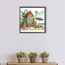Load image into Gallery viewer, AB Diamond Painting - Full Round - Beach hut (40*40CM)
