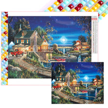 Load image into Gallery viewer, Diamond Painting - Full Square - Lakeside hut (50*40CM)
