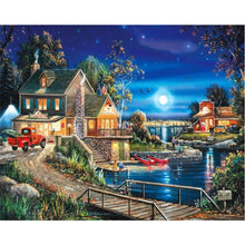 Load image into Gallery viewer, Diamond Painting - Full Square - Lakeside hut (50*40CM)
