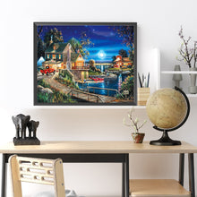 Load image into Gallery viewer, Diamond Painting - Full Square - Lakeside hut (50*40CM)
