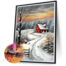 Load image into Gallery viewer, Diamond Painting - Full Round - Snow scene (30*40CM)
