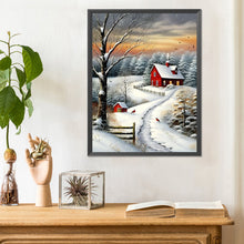 Load image into Gallery viewer, Diamond Painting - Full Round - Snow scene (30*40CM)
