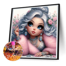 Load image into Gallery viewer, Diamond Painting - Full Round - Big-eyed cute girl (30*30CM)
