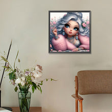 Load image into Gallery viewer, Diamond Painting - Full Round - Big-eyed cute girl (30*30CM)
