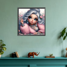 Load image into Gallery viewer, Diamond Painting - Full Round - Big-eyed cute girl (30*30CM)
