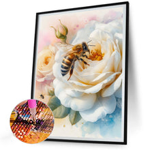 Load image into Gallery viewer, Diamond Painting - Full Round - Bee and flower (30*40CM)
