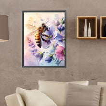 Load image into Gallery viewer, Diamond Painting - Full Round - Bee and flower (30*40CM)
