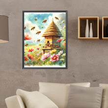 Load image into Gallery viewer, Diamond Painting - Full Round - Bee and flower (30*40CM)
