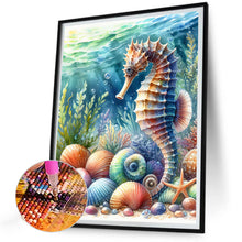 Load image into Gallery viewer, Diamond Painting - Full Round - Seahorse under the sea (30*40CM)
