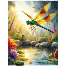 Load image into Gallery viewer, Diamond Painting - Full Round - Dragonfly (30*40CM)
