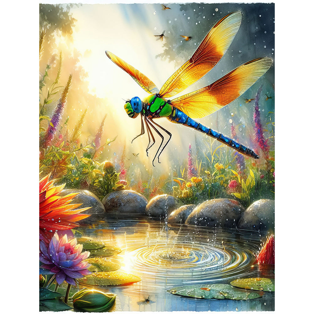 Diamond Painting - Full Round - Dragonfly (30*40CM)
