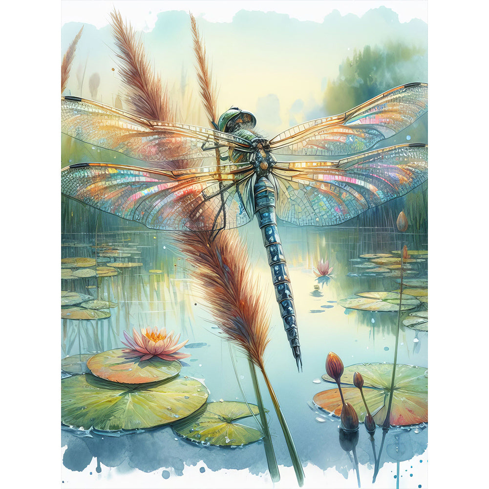 Diamond Painting - Full Round - Dragonfly (30*40CM)