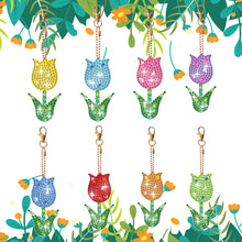 Load image into Gallery viewer, 8Pcs Double Sided Special Shaped Cartoon Diamond Painting Keychain for Beginners
