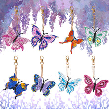 Load image into Gallery viewer, 8Pcs Double Sided Special Shaped Cartoon Diamond Painting Keychain for Beginners
