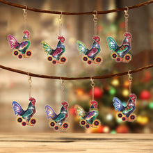 Load image into Gallery viewer, 8Pcs Double Sided Special Shaped Cartoon Diamond Painting Keychain for Beginners
