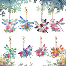 Load image into Gallery viewer, 8Pcs Double Sided Special Shaped Cartoon Diamond Painting Keychain for Beginners
