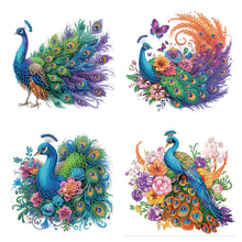 Load image into Gallery viewer, 4pcs Partial Special Diamond Painting Set - Peacock (30*30CM)
