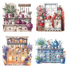 Load image into Gallery viewer, 4pcs Partial Special Diamond Painting Set - Vintage cabinet (30*30CM)
