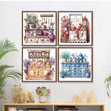 Load image into Gallery viewer, 4pcs Partial Special Diamond Painting Set - Vintage cabinet (30*30CM)
