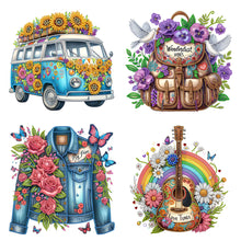 Load image into Gallery viewer, 4pcs Partial Special Diamond Painting Set - Flowers and objects (30*30CM)
