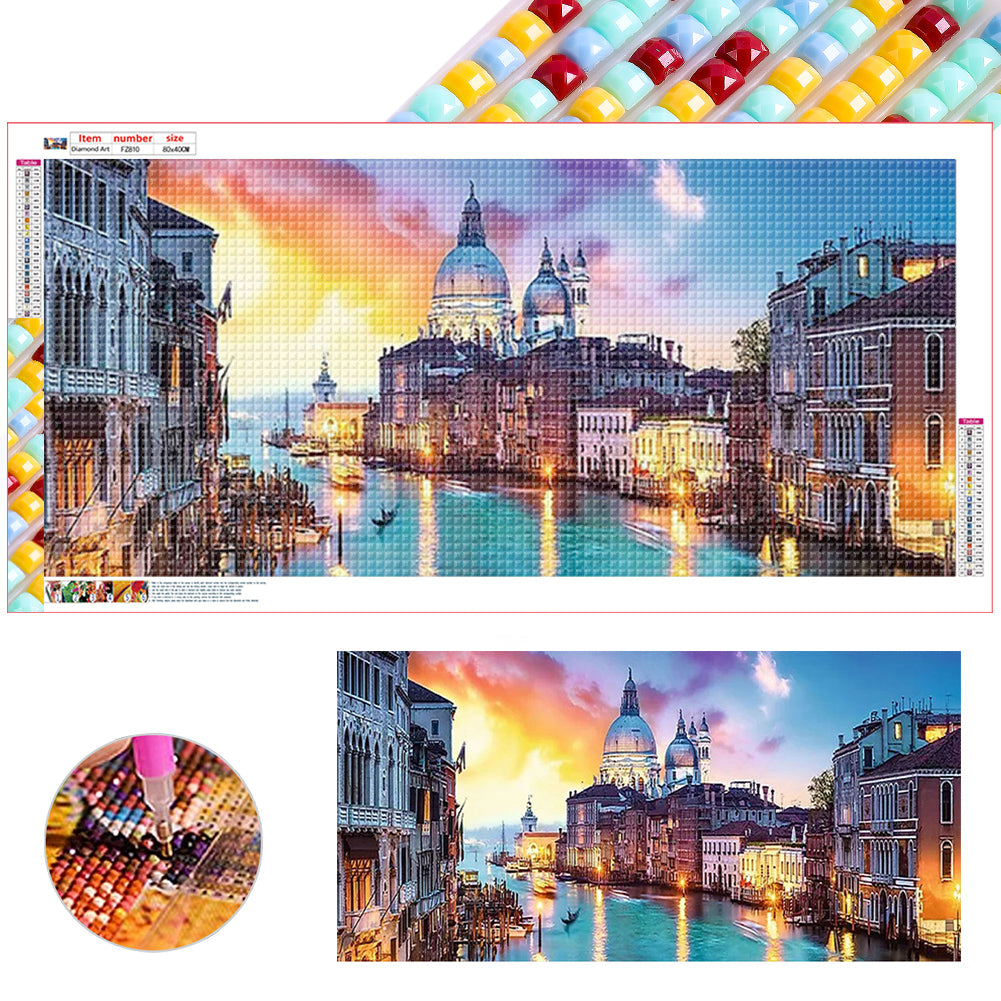 Diamond Painting - Full Square - Evening in Venice (80*40CM)