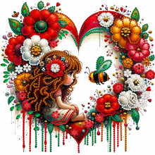 Load image into Gallery viewer, 4pcs Partial Special Diamond Painting Set - Cute girl (30*30CM)

